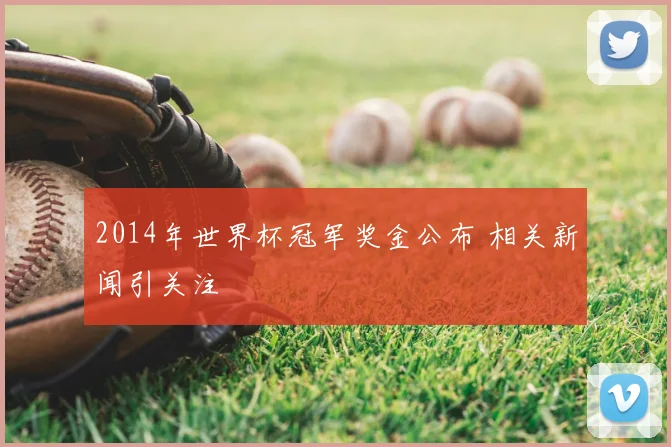 2014年世界杯冠军奖金公布 相关新闻引关注